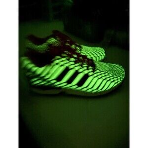 RARE Adidas ZX Flux Xeno Frozen Red, white blue!! Glow in the Dark Size 10 MENS